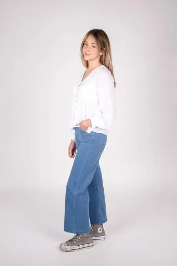 PANTALON ANCHO AZUL