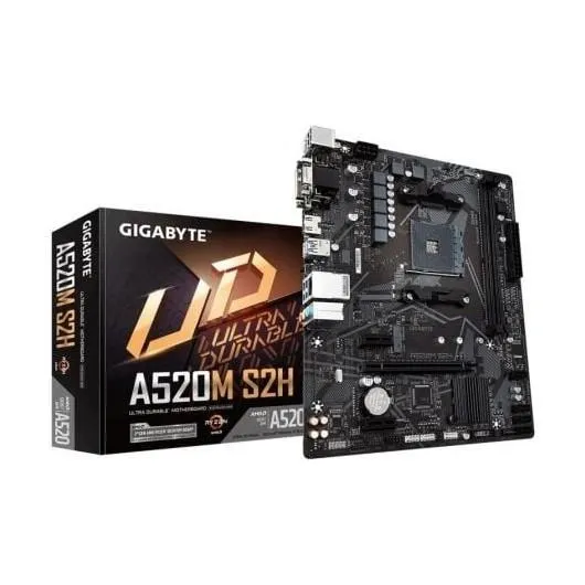 PLACA BASE AM4 GIGABYTE A520M S2H mATX