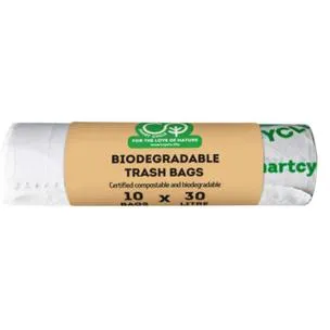 Bolsa de basura Biodegradable y Compostable 10 uds de 30L Smart Cycle