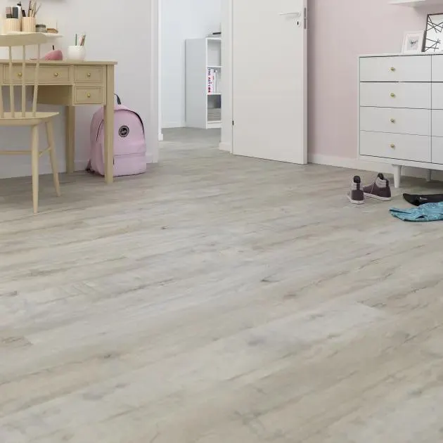 Suelo laminado AC4 Whatipu beige 128,6x19,4 cm Cooke & Lewis