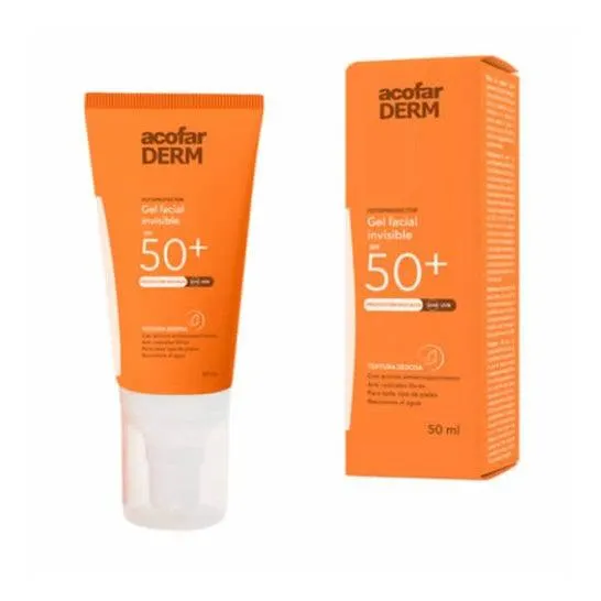 Acofarderm SPF 50+ Gel Facial Invisible 50ml