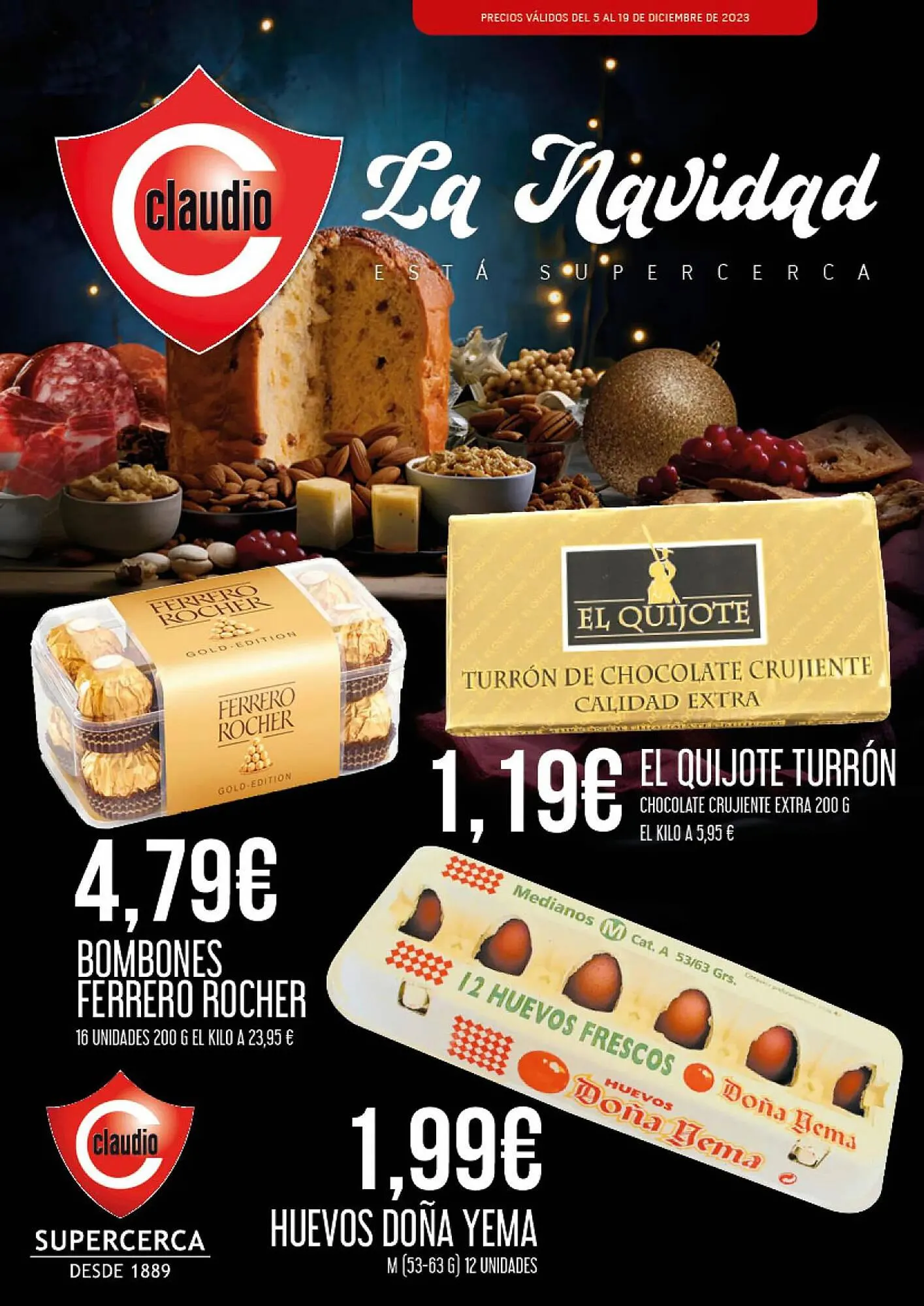 Catálogo de Folleto Claudio 5 de diciembre al 19 de diciembre 2023 - Página 1