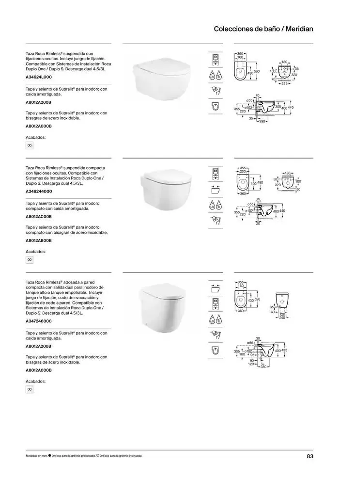 Catálogo de Colecciones de Baño, Muebles y Accesorios 9 de enero al 31 de diciembre 2025 - Página 85
