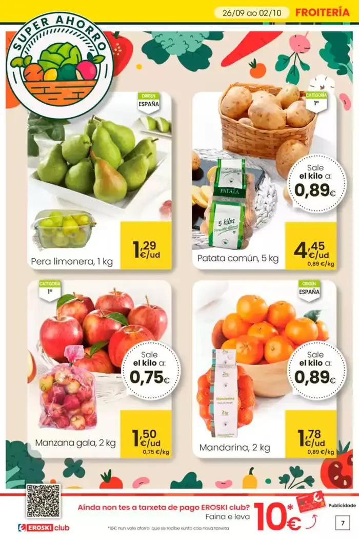 Catálogo de Sempre a bo prezo EROSKI 26 de septiembre al 8 de octubre 2024 - Página 7