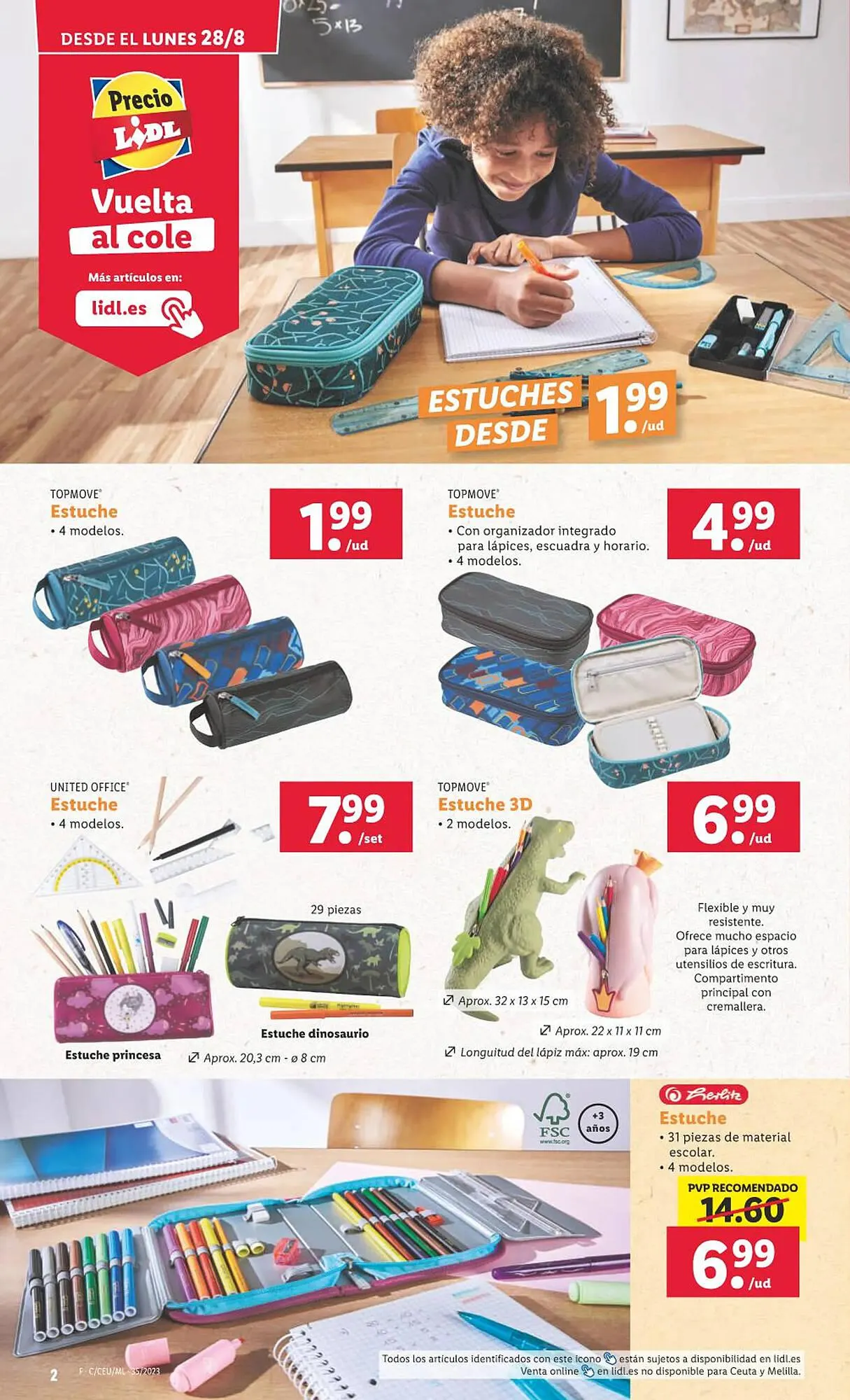 Catálogo de Folleto Lidl 28 de agosto al 4 de septiembre 2023 - Página 2