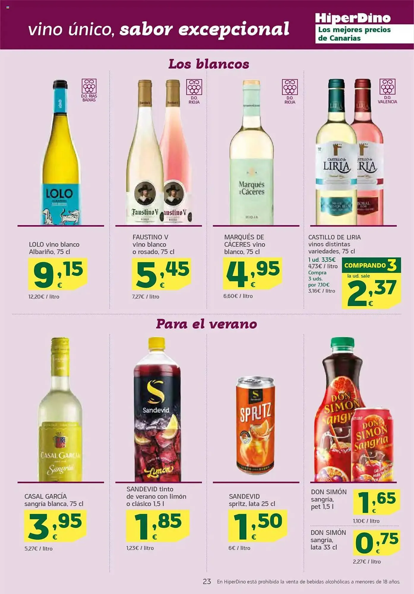 Catálogo de Folleto HiperDino 10 de junio al 20 de junio 2025 - Página 23