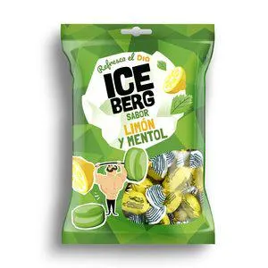 DIA ICEBERG caramelos sabor mentol y limón bolsa 300 gr