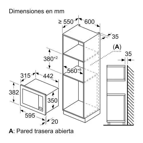 Microondas Integrable Bosch BEL623MS3