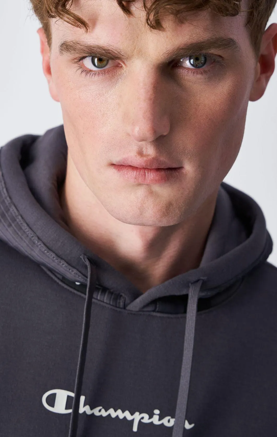 Sudadera de felpa perchada con capucha y cinta de jacquard