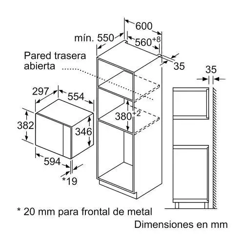 Microondas Integrable Balay 3CP5002N3