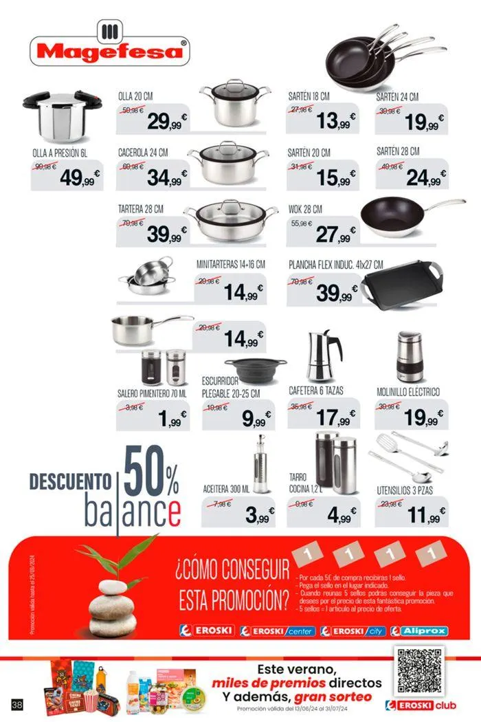 Catálogo de Vive el verano HIPERMERCADOS EROSKI 13 de junio al 10 de julio 2024 - Página 38