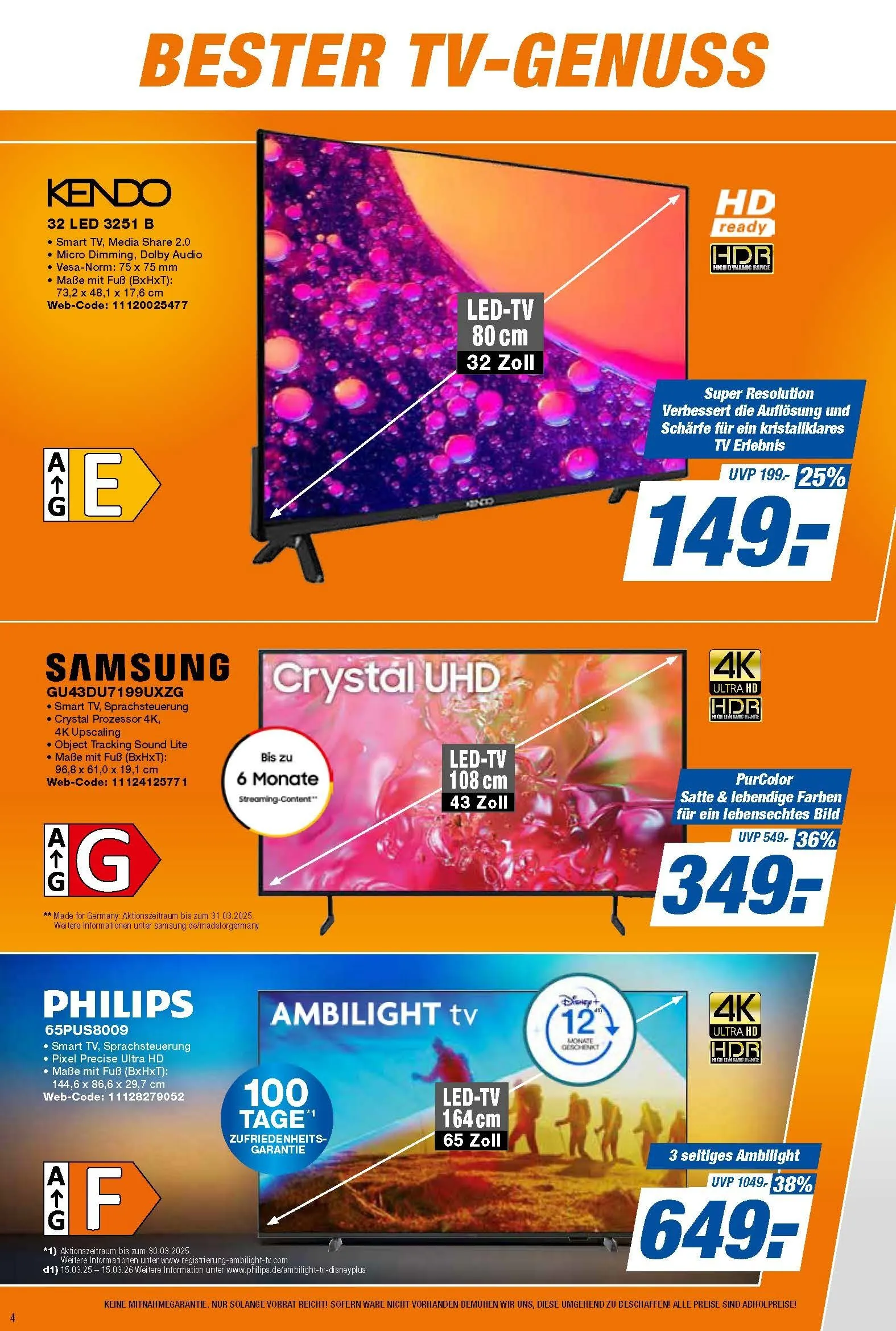 Rabatte von 21. März bis 5. April 2025 - Prospekt seite 4