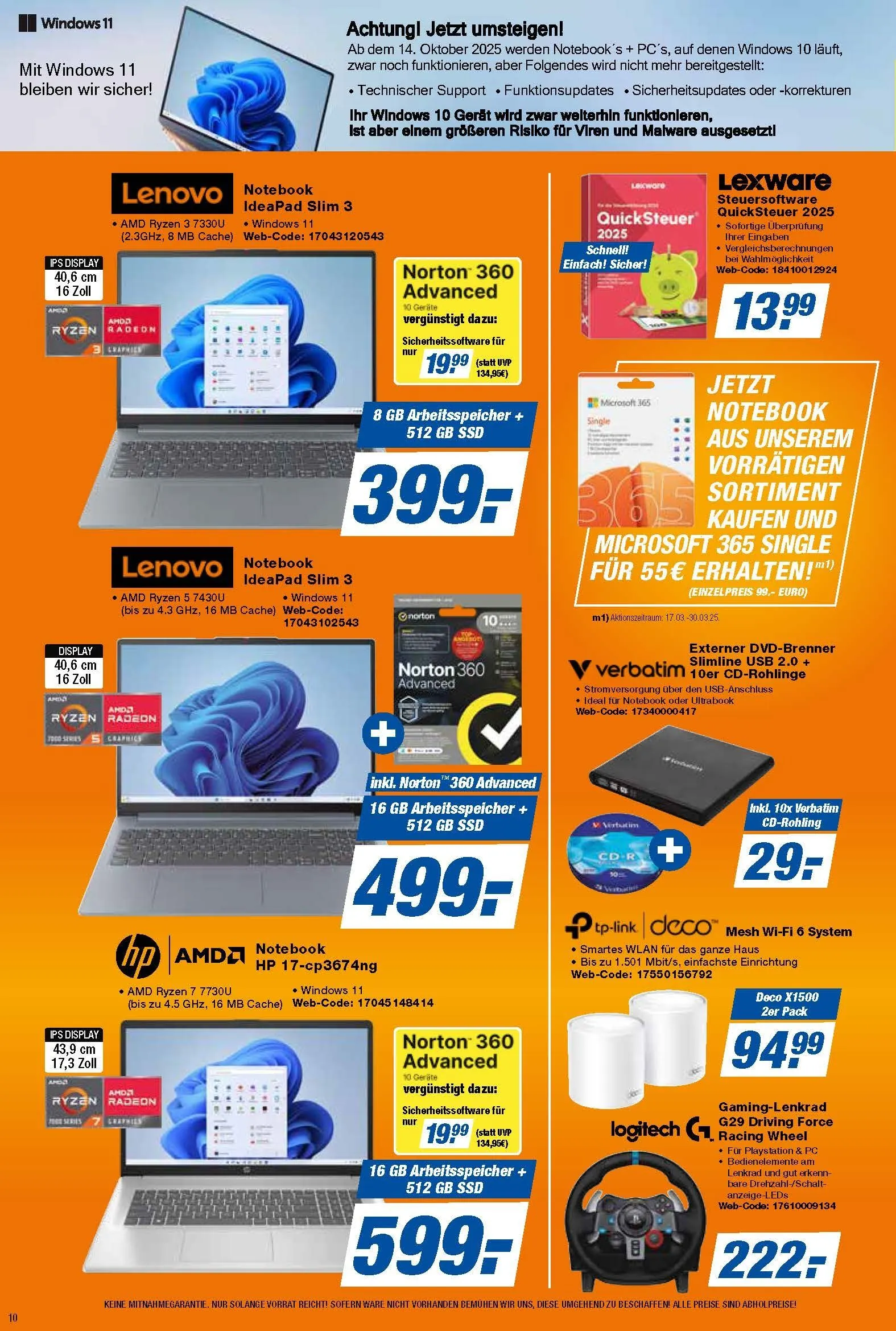 Rabatte von 21. März bis 5. April 2025 - Prospekt seite 10