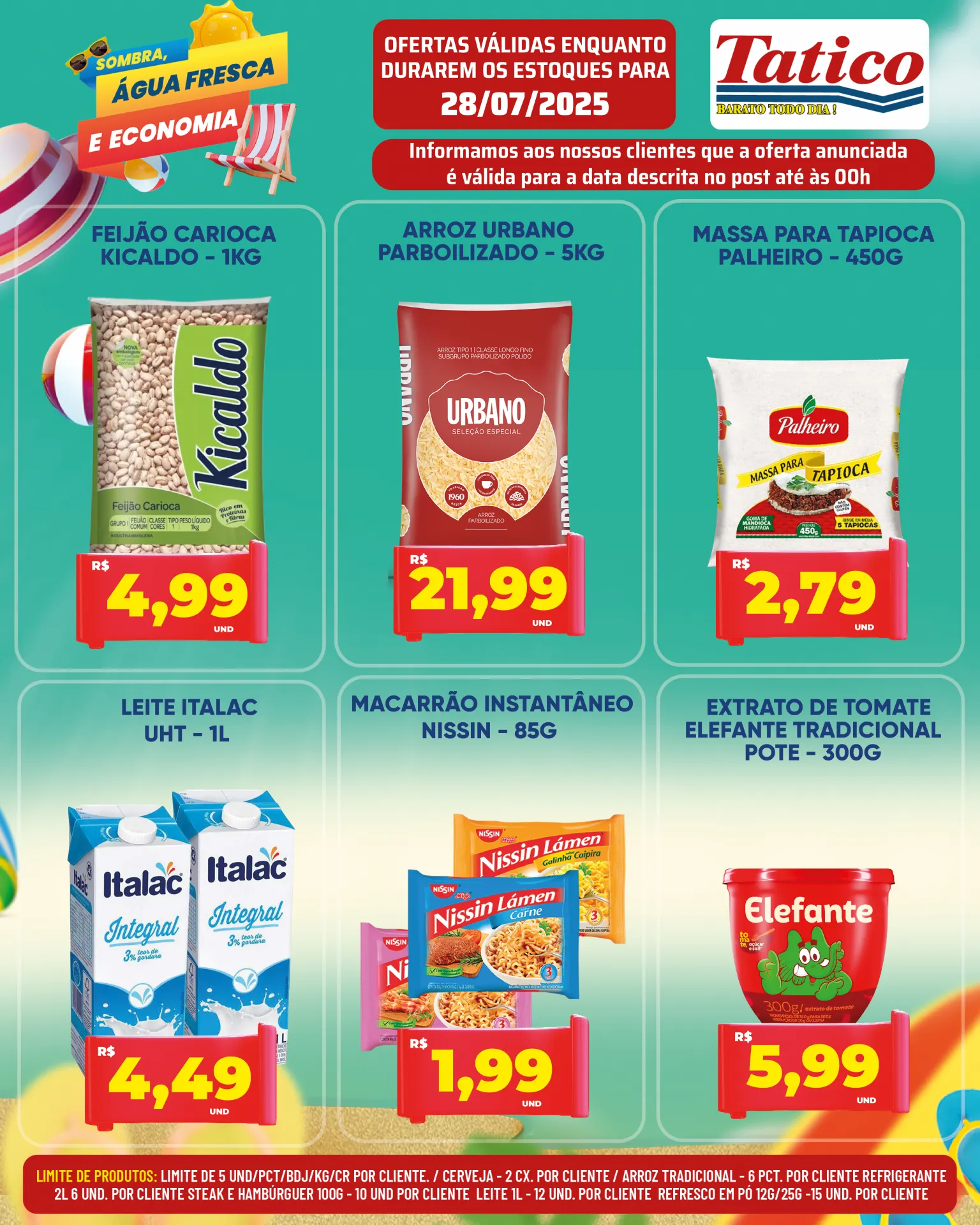 Encarte de Folhetos Tatico 28 de julho até 29 de julho 2025 - Pagina 1
