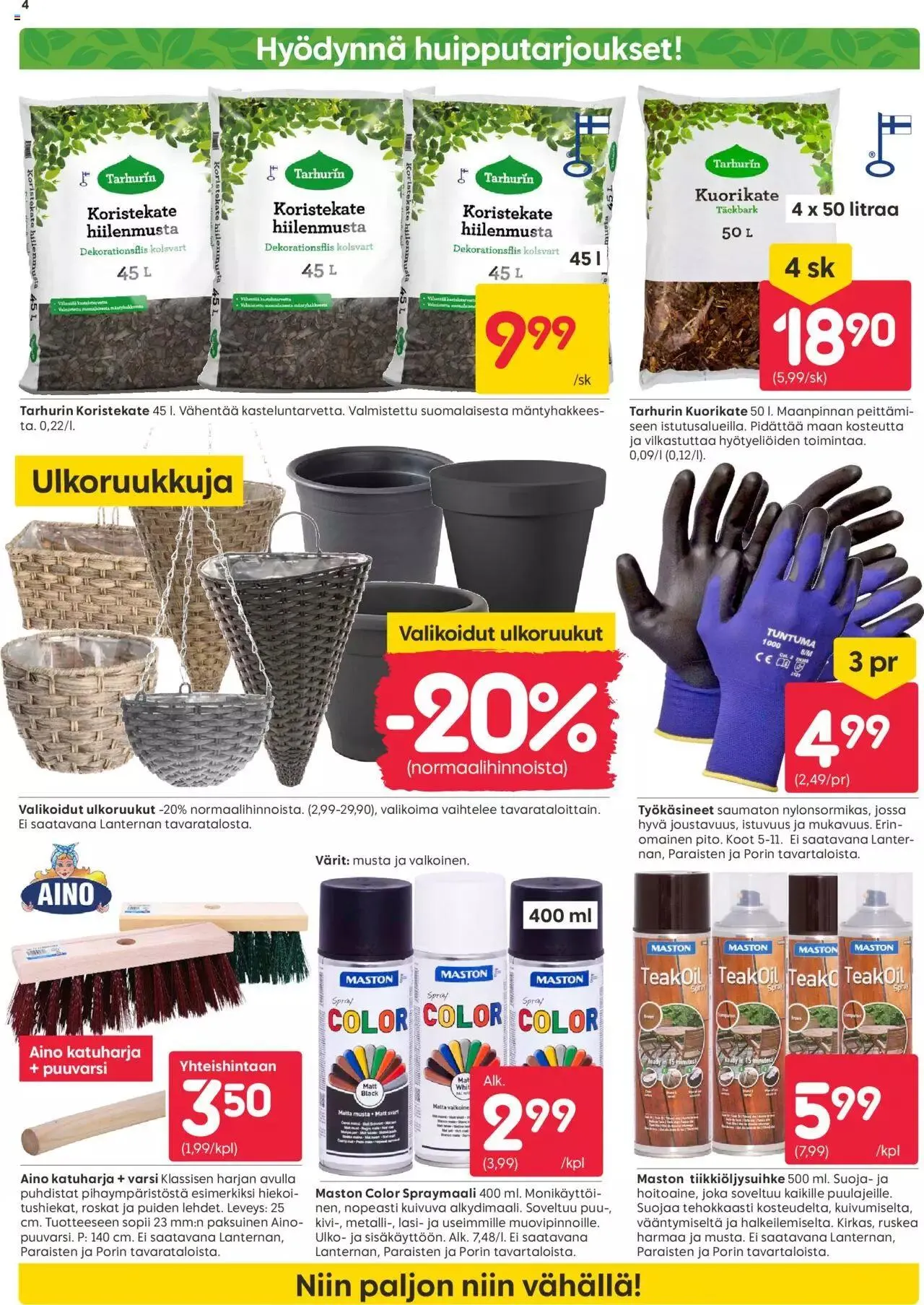 Rusta tarjoukset voimassa alkaen 27. toukokuuta - 2. kesäkuuta 2024 - Tarjouslehti sivu 4