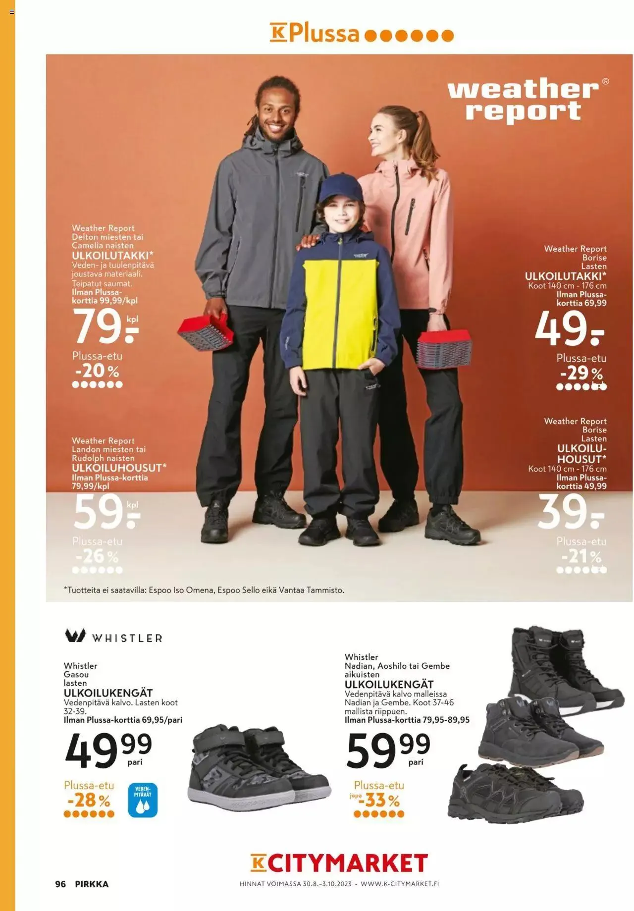 K-Market tarjoukset Pirkka 9/2023 voimassa alkaen 30. elokuuta - 3. lokakuuta 2023 - Tarjouslehti sivu 96