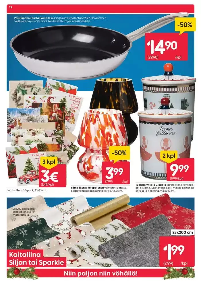 Black week voimassa alkaen 26. marraskuuta - 1. joulukuuta 2024 - Tarjouslehti sivu 24