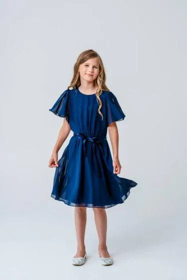 Mingnelin mekko 5070 005 Tummansininen