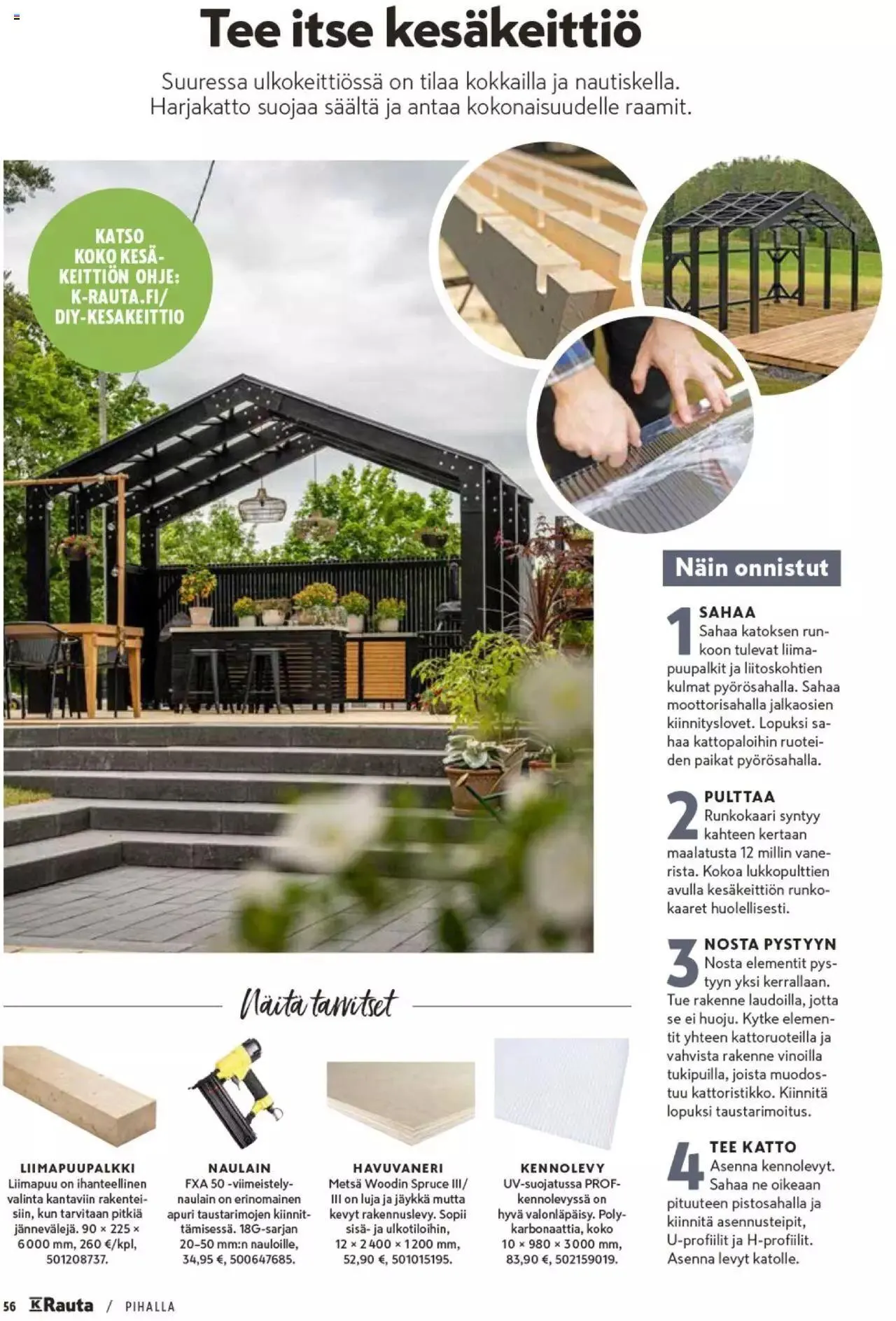 K-Rauta - Pihalla 2023 voimassa alkaen 27. maaliskuuta - 31. joulukuuta 2023 - Tarjouslehti sivu 56