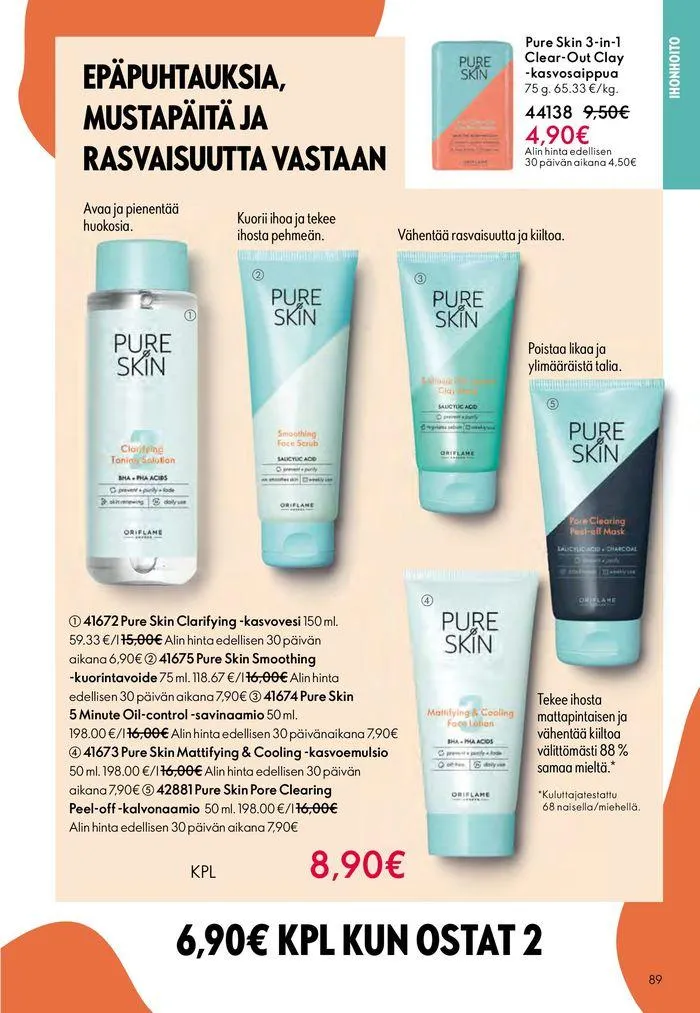 Oriflame tarjoukset voimassa alkaen 22. elokuuta - 5. syyskuuta 2024 - Tarjouslehti sivu 89