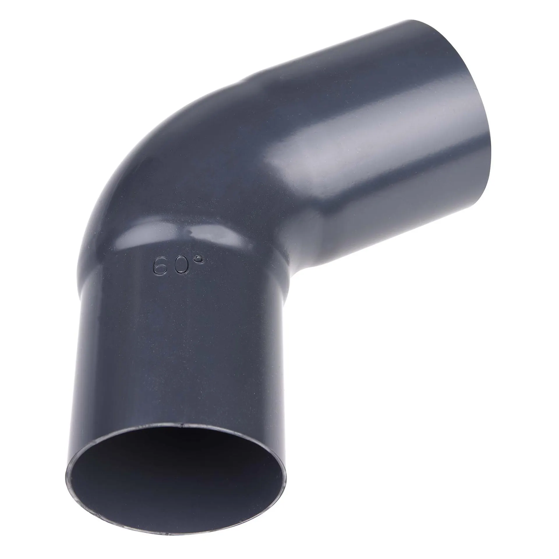 Taivutettu putki 60° 90 mm grafiitinharmaa