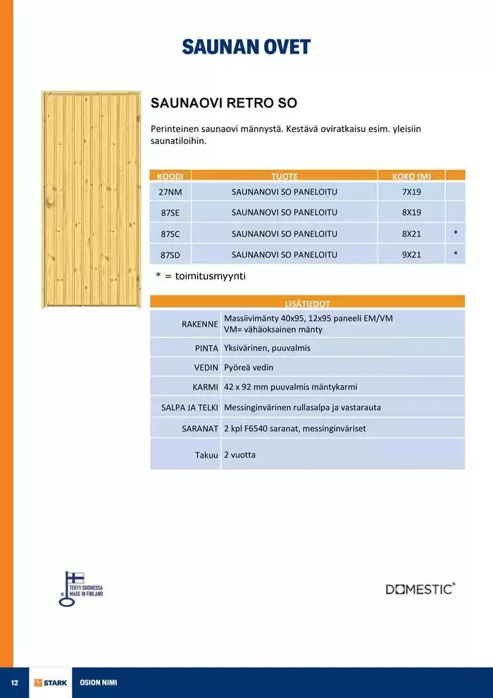 Ovivalikoima voimassa alkaen 19. marraskuuta - 31. joulukuuta 2024 - Tarjouslehti sivu 12