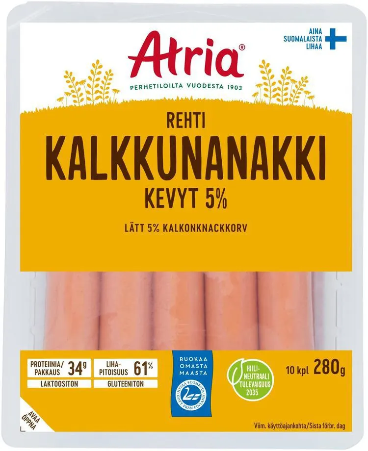 Atria Rehti Kevyt 5% Kalkkunanakki 280g