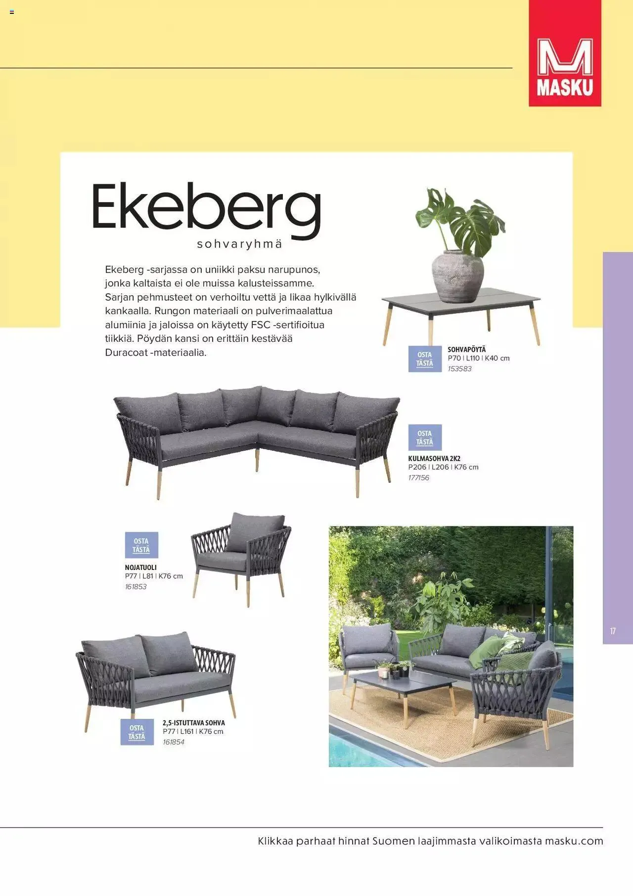 Masku tarjoukset - KESÄ 2024 voimassa alkaen 1. huhtikuuta - 31. joulukuuta 2024 - Tarjouslehti sivu 17