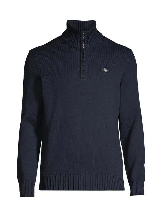 Casual Halfzip -puuvillaneule