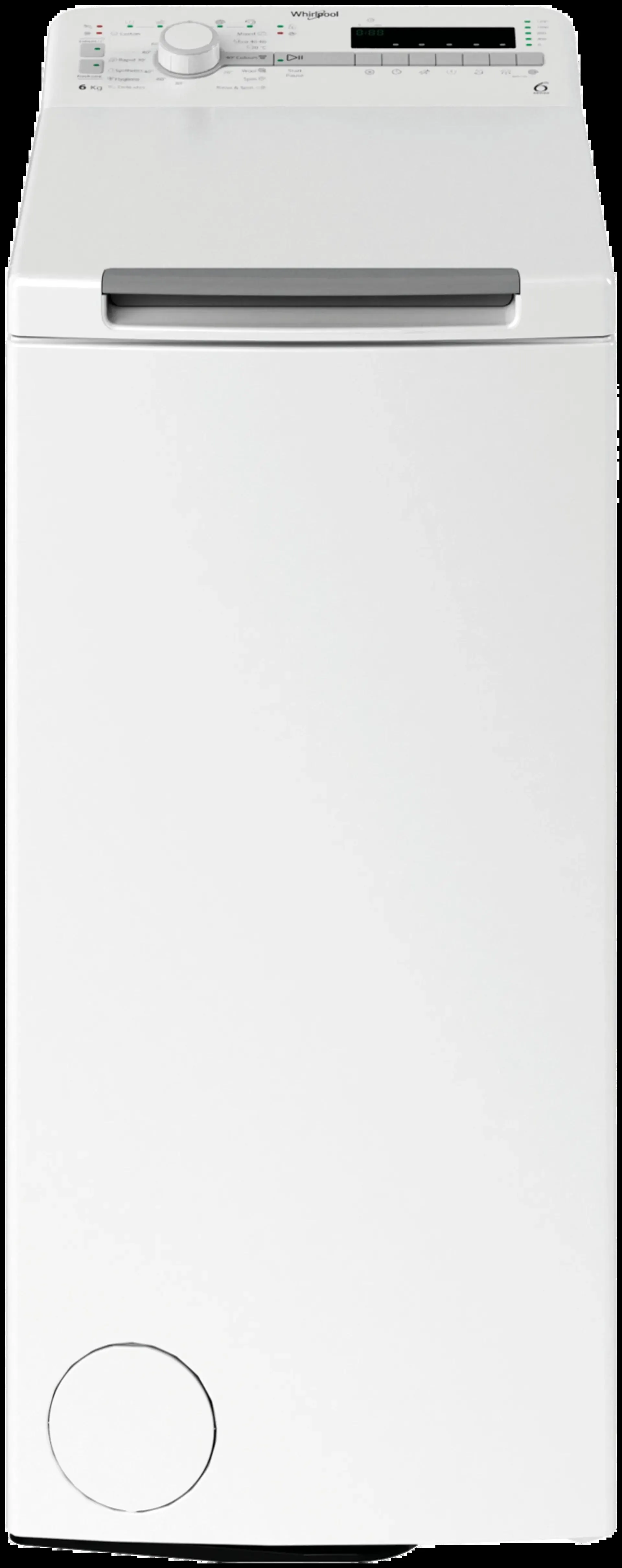 Whirlpool päältä täytettävä pyykinpesukone TDLR 6240SS EU/N 6kg valkoinen