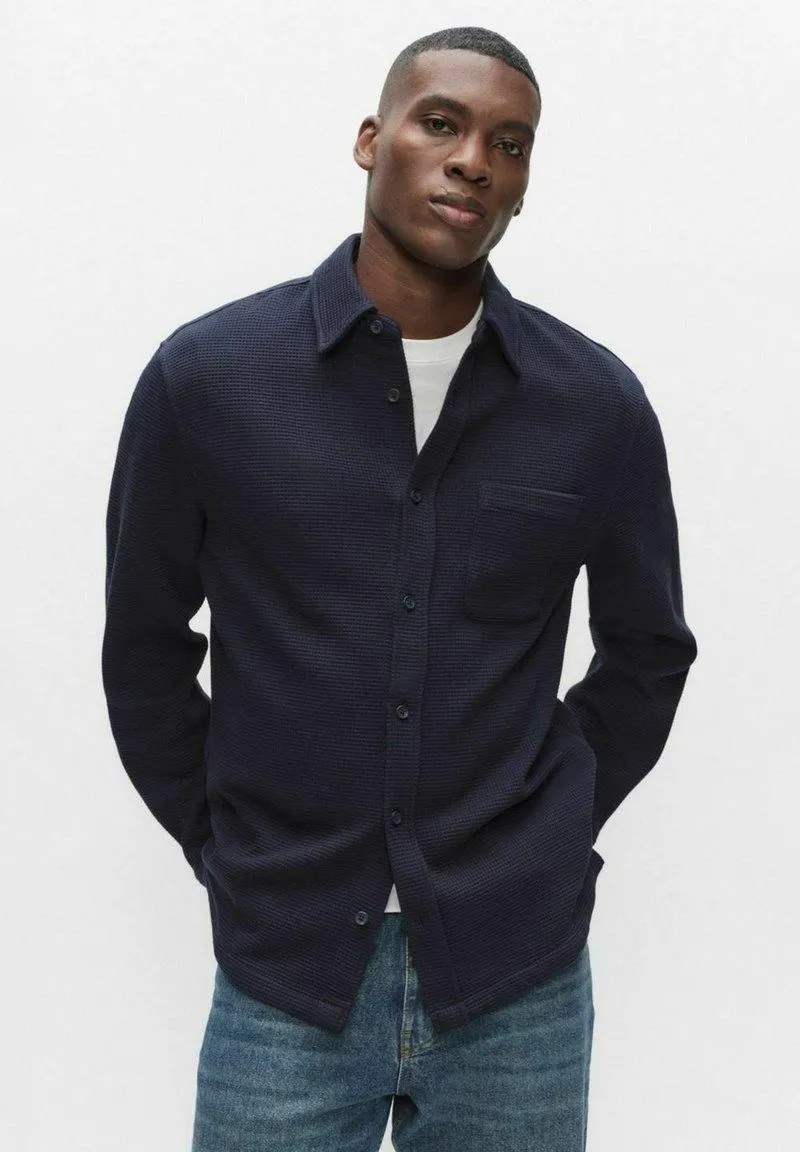 MARK JERSEY - Vapaa-ajan kauluspaita - dark blue