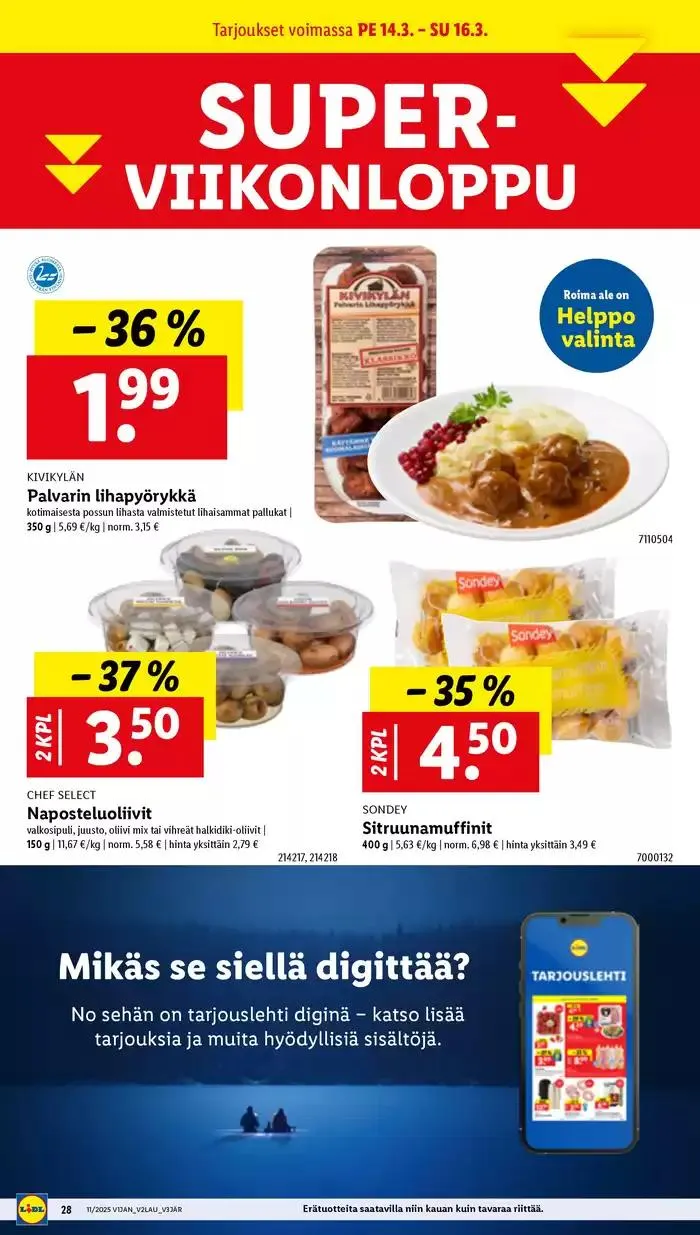 Lidl tarjoukset voimassa alkaen 10. maaliskuuta - 19. maaliskuuta 2025 - Tarjouslehti sivu 36