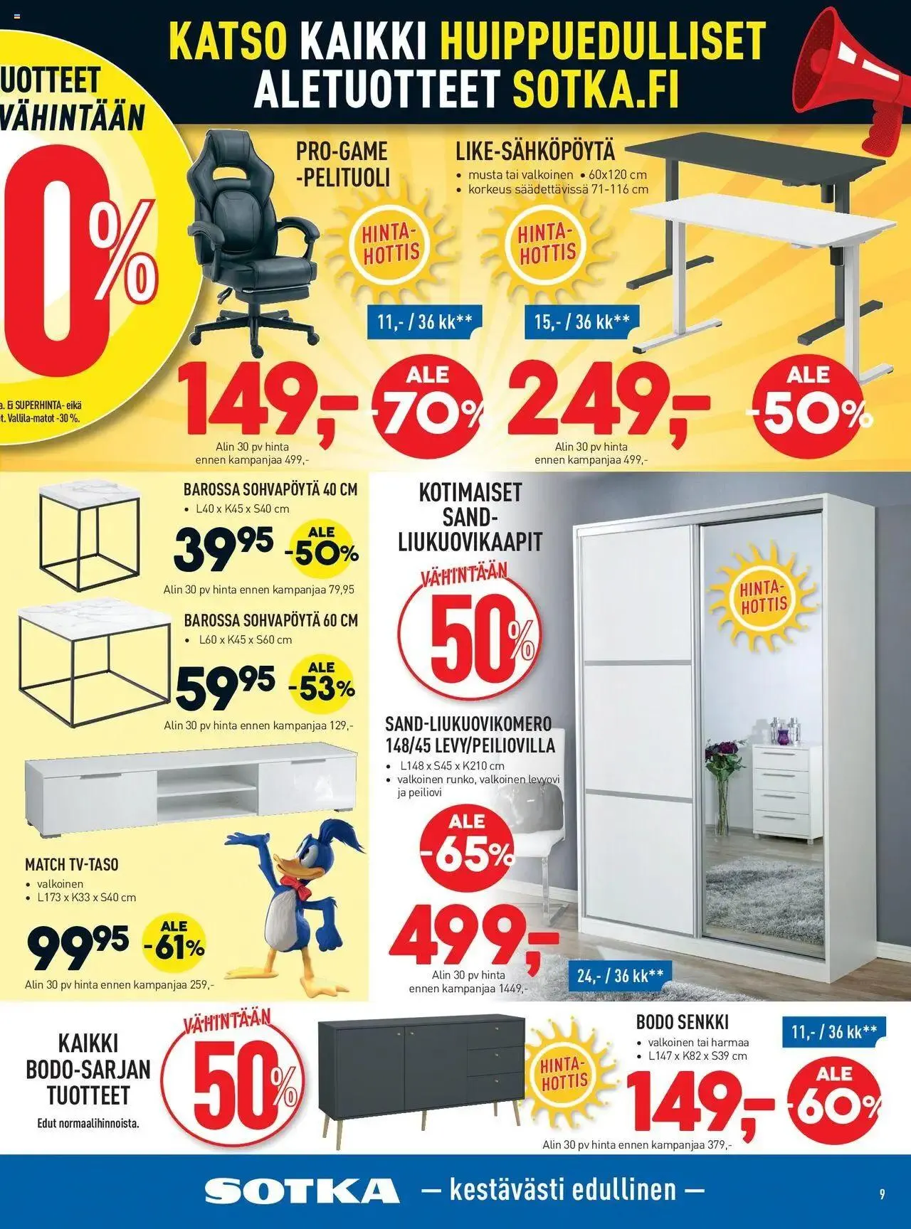 Sotka tarjoukset voimassa alkaen 17. heinäkuuta - 31. joulukuuta 2024 - Tarjouslehti sivu 9