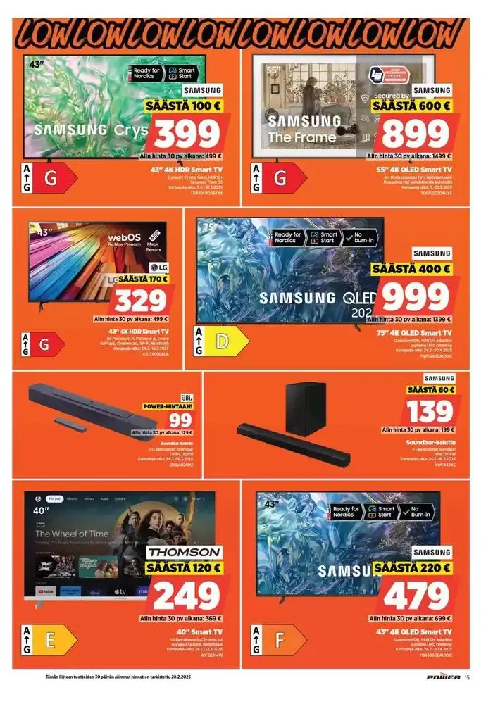 Power tarjoukset voimassa alkaen 30. joulukuuta - 16. maaliskuuta 2025 - Tarjouslehti sivu 19