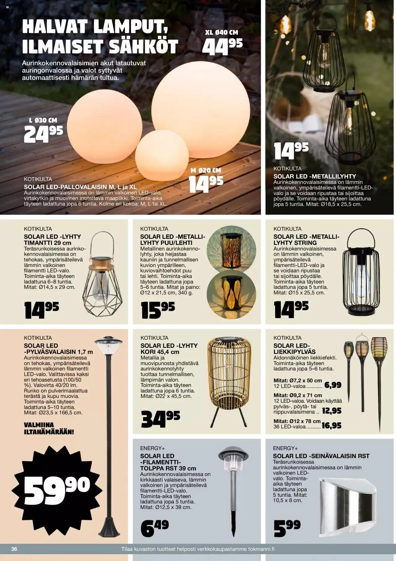 Tokmanni - Kesä 2023 voimassa alkaen 17. huhtikuuta - 31. joulukuuta 2023 - Tarjouslehti sivu 36
