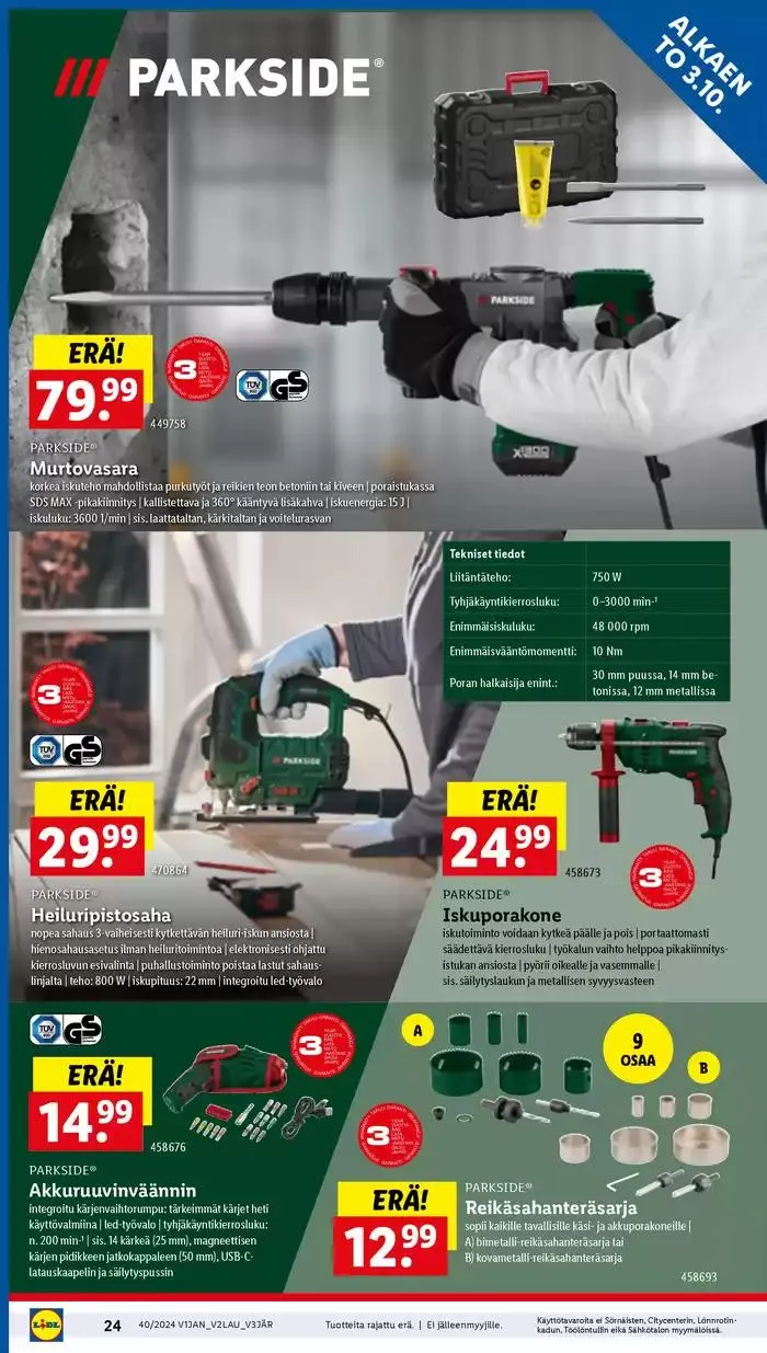 Parhaat löytömme voimassa alkaen 30. syyskuuta - 9. lokakuuta 2024 - Tarjouslehti sivu 24