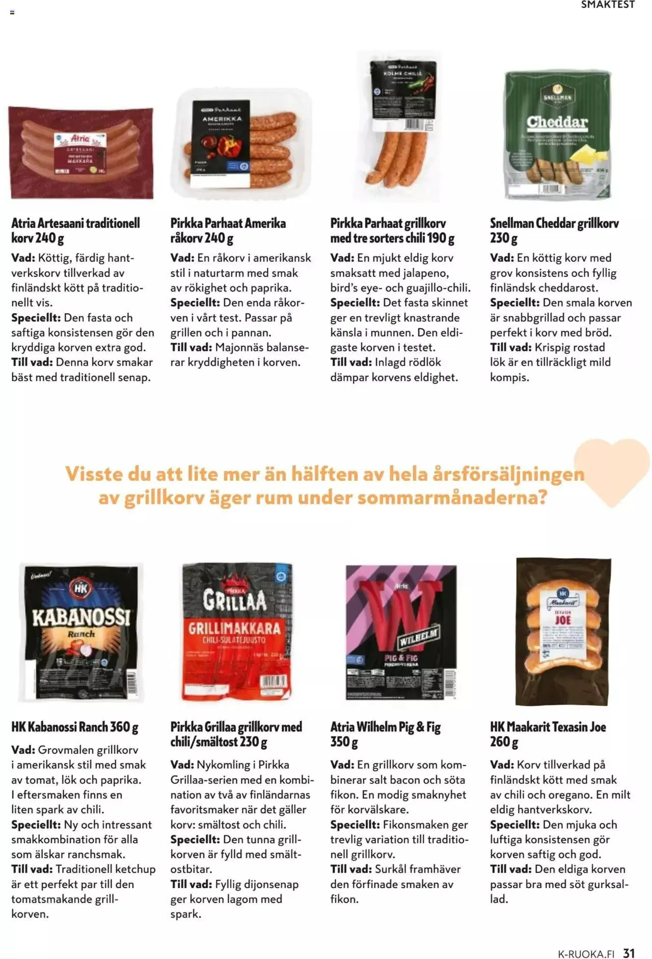 K-Market tarjoukset voimassa alkaen 7. kesäkuuta - 29. elokuuta 2023 - Tarjouslehti sivu 31