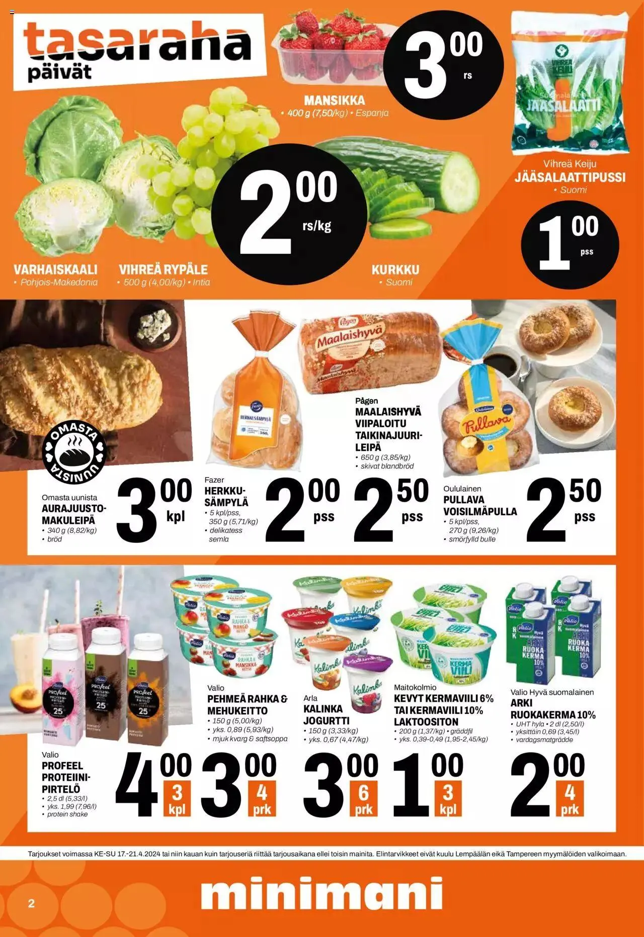 Minimani tarjoukset voimassa alkaen 17. huhtikuuta - 21. huhtikuuta 2024 - Tarjouslehti sivu 2