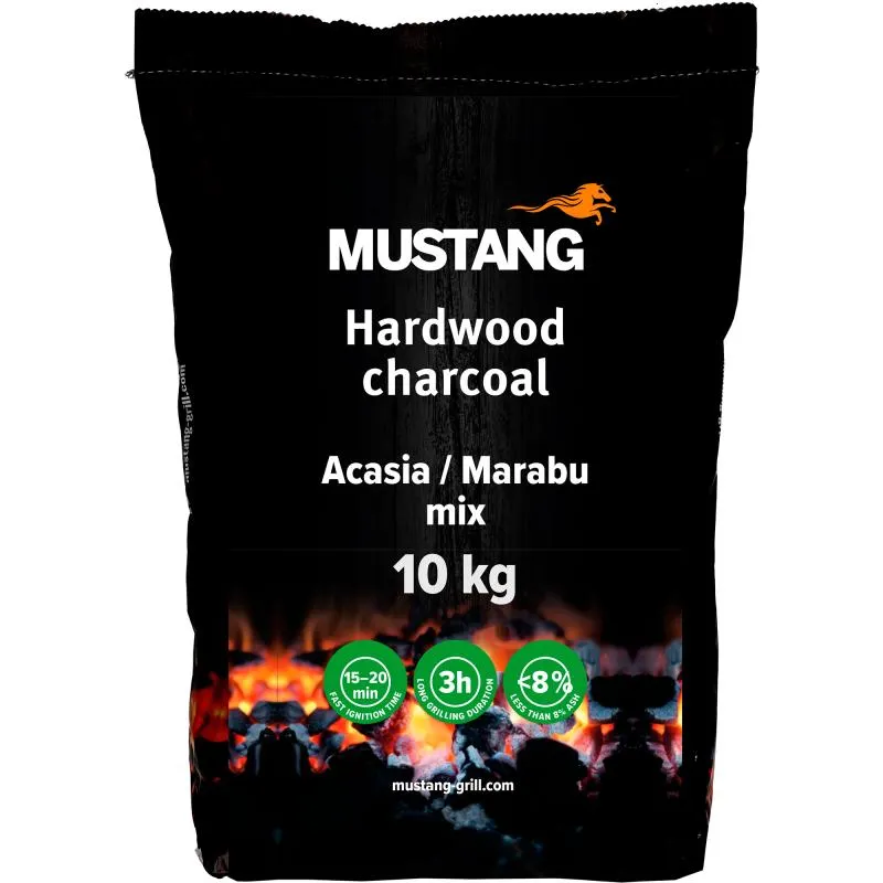 Kovapuu grillihiili Mustang akaasia / marabu 10 kg