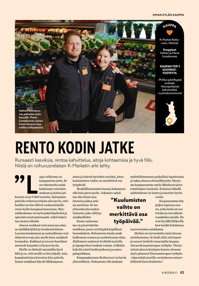 K-Ruoka 9/2024 voimassa alkaen 19. syyskuuta - 3. lokakuuta 2024 - Tarjouslehti sivu 59