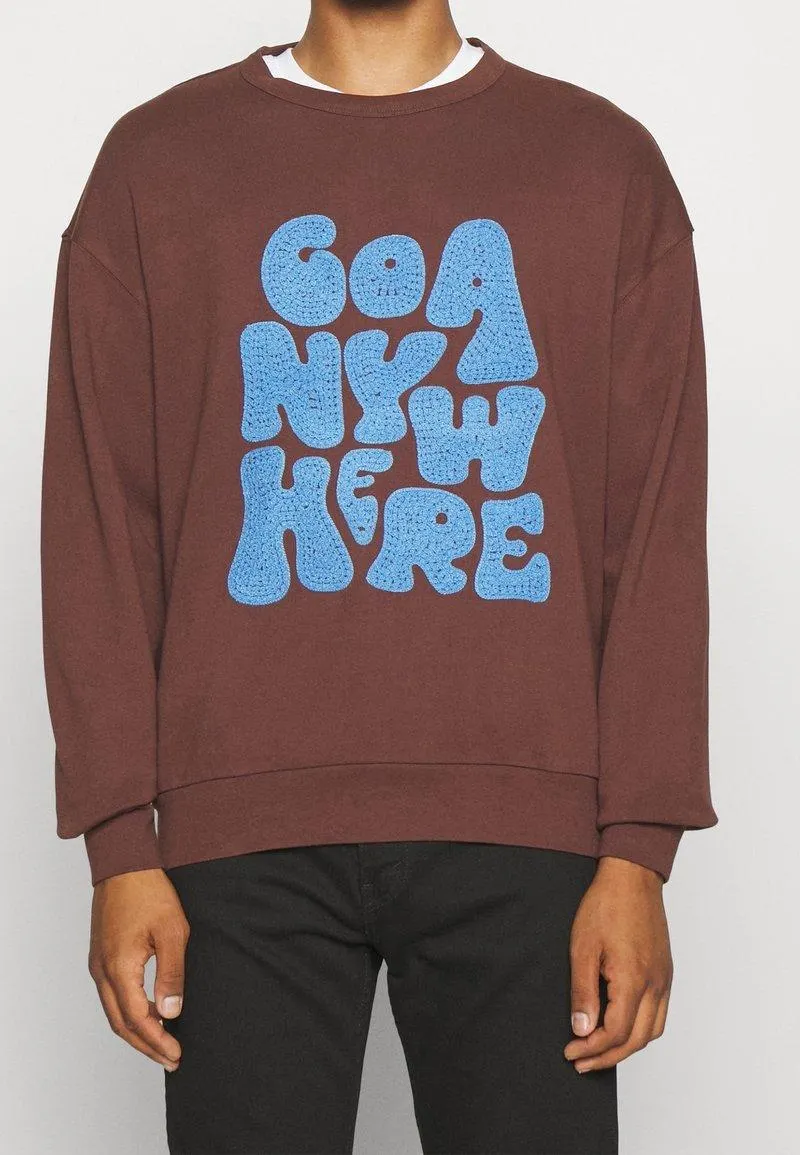 Collegepaita - dark brown