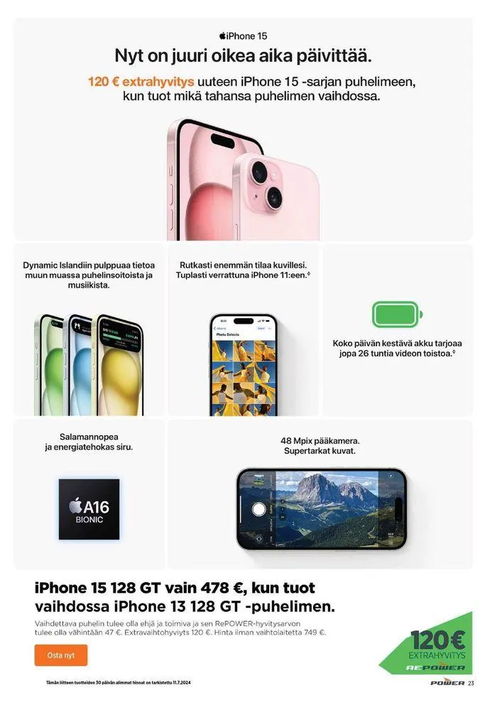 Hintafestarit! voimassa alkaen 22. heinäkuuta - 28. heinäkuuta 2024 - Tarjouslehti sivu 23