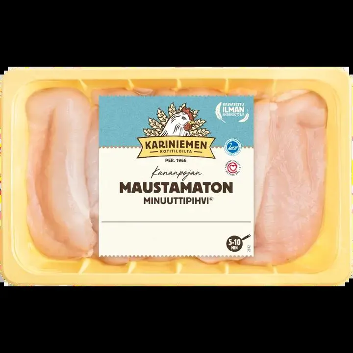 Kariniemen Kananpojan Minuuttipihvi maustamaton 690 g