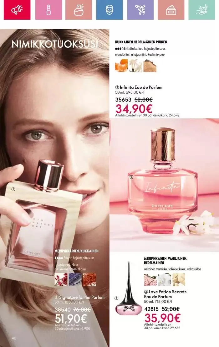 Oriflame tarjoukset voimassa alkaen 26. tammikuuta - 9. helmikuuta 2025 - Tarjouslehti sivu 40