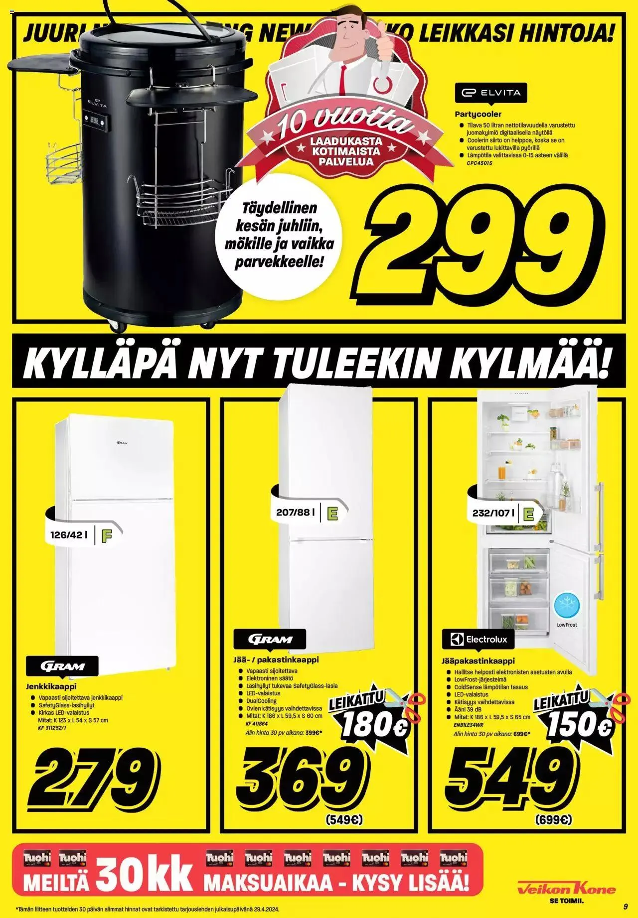 Veikon Kone tarjoukset voimassa alkaen 29. huhtikuuta - 5. toukokuuta 2024 - Tarjouslehti sivu 9
