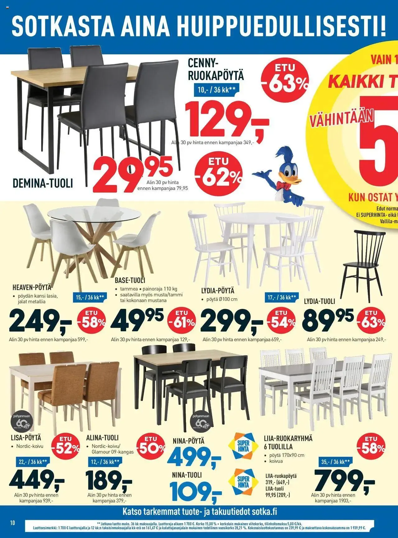 Sotka tarjoukset voimassa alkaen 1. elokuuta - 31. joulukuuta 2024 - Tarjouslehti sivu 10