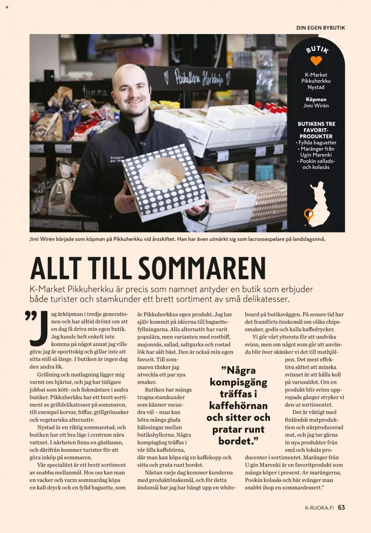 K-Market tarjoukset voimassa alkaen 7. kesäkuuta - 29. elokuuta 2023 - Tarjouslehti sivu 63