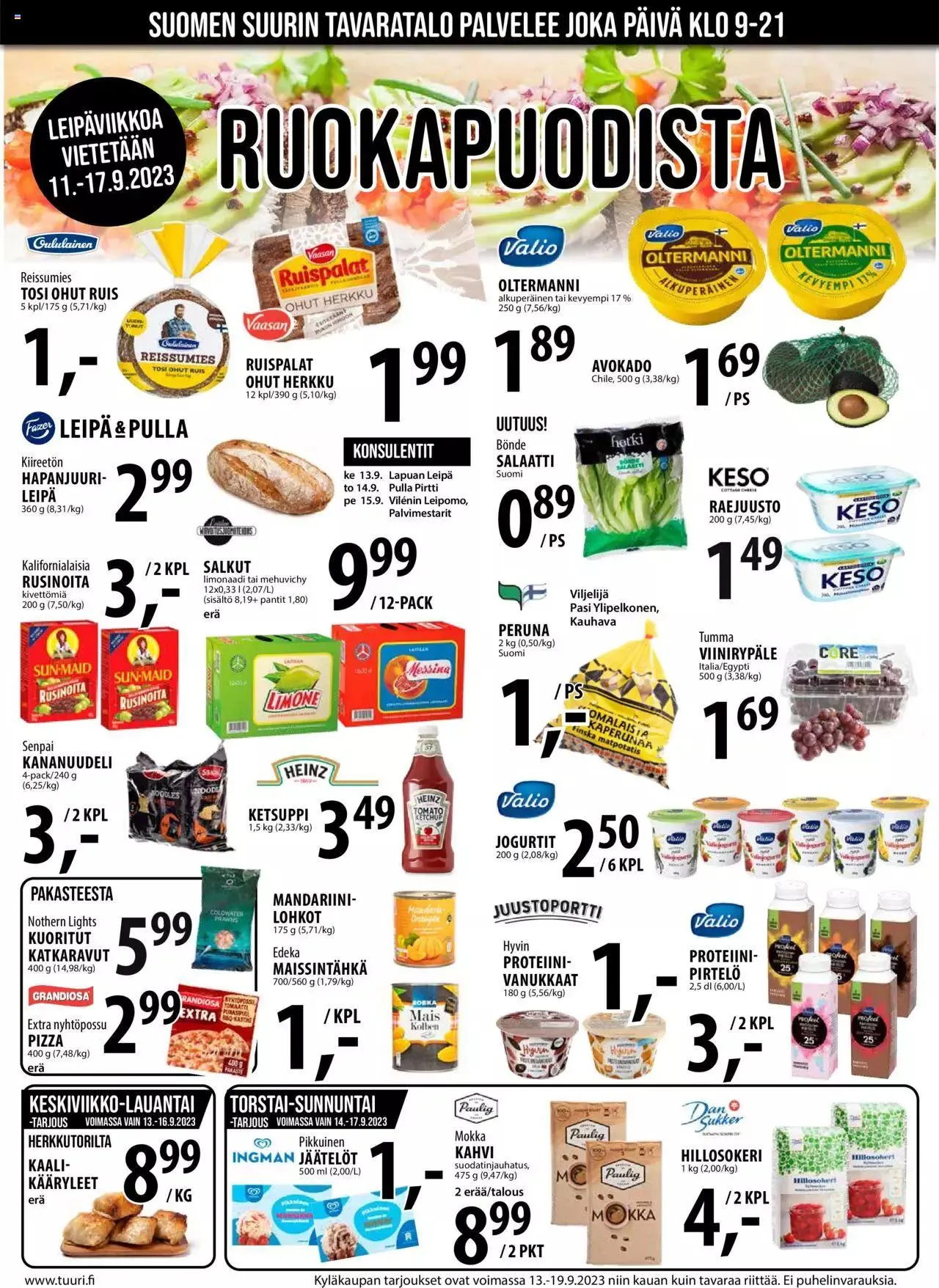 Tuuri tarjoukset voimassa alkaen 13. syyskuuta - 17. syyskuuta 2023 - Tarjouslehti sivu 6