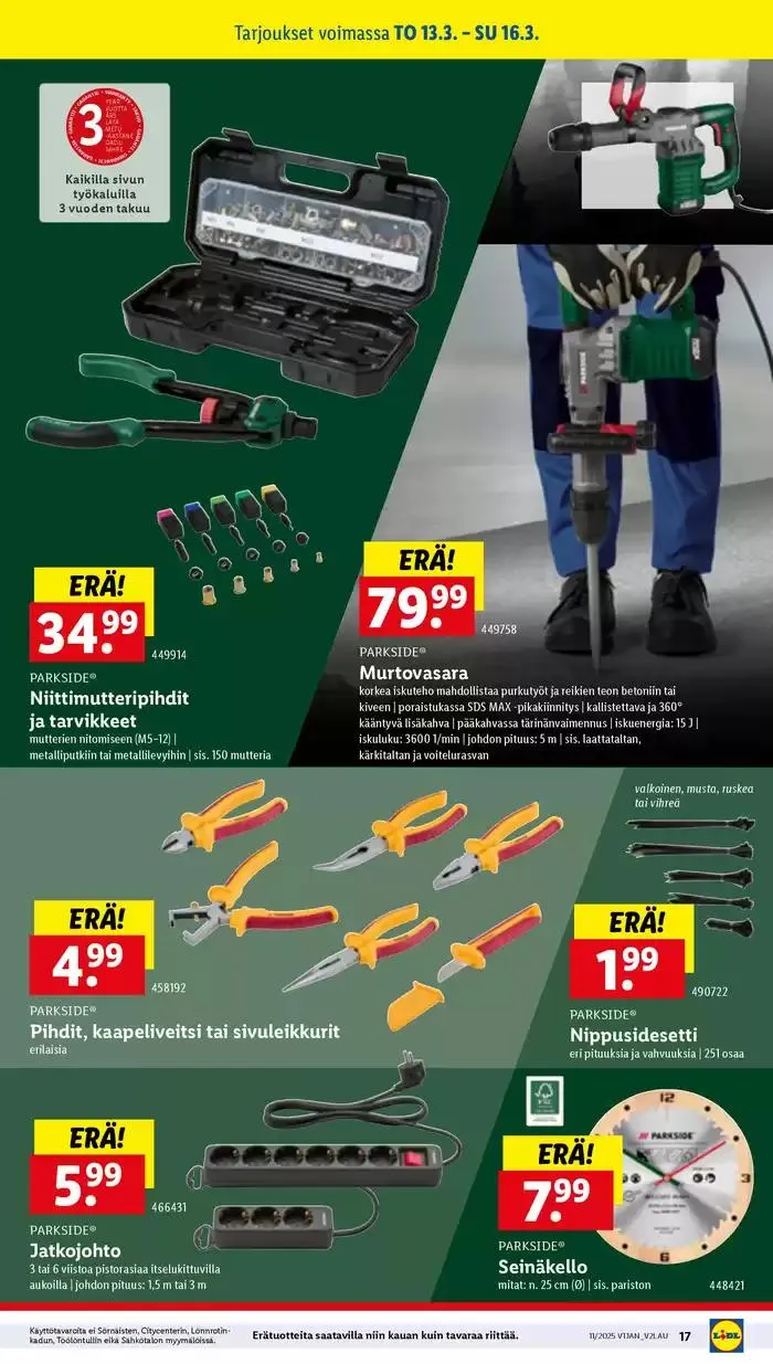 Lidl tarjoukset voimassa alkaen 10. maaliskuuta - 19. maaliskuuta 2025 - Tarjouslehti sivu 21