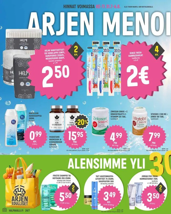 Paluu arkeen voimassa alkaen 31. heinäkuuta - 6. elokuuta 2024 - Tarjouslehti sivu 6